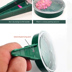 Tuinplanten en zaaien van zaailingen, geschikt voor verschillende zaadgroottes, handzame <span class=keywords><strong>mini</strong></span>-zaaimachine met 5 verstelbare gaten - Product Image 6