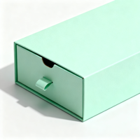 Boîte cadeau en carton à tiroir deux pièces personnalisable couvercle réutilisable vide porte-parfum de luxe pour les soins de la peau sérum recyclé