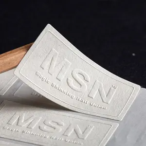 Impressão de marca privada personalizada 3D em relevo folha de ouro logotipo adesivo papel fosco para convite de envelope de presente