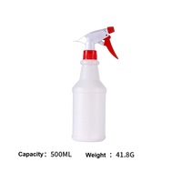 Bouteille de pompe de déclenchement de pulvérisation de jardin en plastique PE sérigraphiée vide personnalisée détergent liquide blanc brouillard étanche SHIFAN 500ml