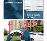 Tente de camping pour SUV OEM personnalisée, auvent de hayon, abri de camping pour véhicule avec moustiquaire