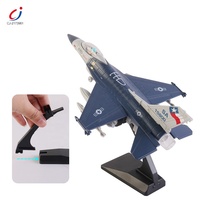 Uçak Diecast modu oyuncak alaşım F16 geri çekin askeri savaş uçağı Model uçak ile ışık ve müzik