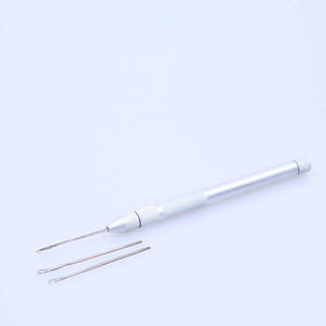 เครื่องมือร้อยไหมแบบเข็มอลูมิเนียมอเนกประสงค์สำหรับไมโครริง ลูกปัด ลิงค์ ต่อผมแบบ I-tip - Product Image 3