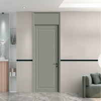 Porte pivotante moderne en bois massif peint à pivot de sécurité portes de chambre étanches design pour salles de bains