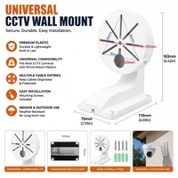 Caja de Conexiones Universal Tipo L para Cámara Domo, Impermeable, de Plástico, Soporte de Pared para CCTV, Base para Cable Oculto, Accesorios para Cámara