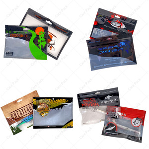 Sacs de matériel de pêche <span class=keywords><strong>leurre</strong></span> de pêche Empaques De Plastico Para Senuelos De Pesca sac d'appât à trois joints latéraux - Product Image 6