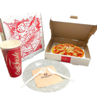 Boîte à pizza en carton ondulé de haute qualité personnalisée SP2792, boîte à pizza triangulaire, boîte à pizza en aluminium pour la conservation de la chaleur, boîte à pizza E-Flute