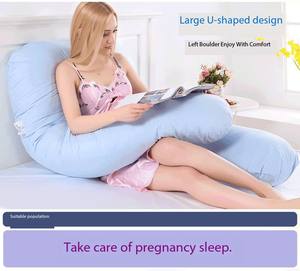 Oreiller <span class=keywords><strong>de</strong></span> maternité <span class=keywords><strong>de</strong></span> haute qualité Fermeture à glissière détachable Oreiller U-body <span class=keywords><strong>Grand</strong></span> <span class=keywords><strong>coussin</strong></span> Oreiller <span class=keywords><strong>de</strong></span> <span class=keywords><strong>grossesse</strong></span> - Product Image 3