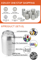 Fabricant d'usine, canettes de bière en aluminium métalliques personnalisées, fines, 250 ml, pour l'emballage des boissons