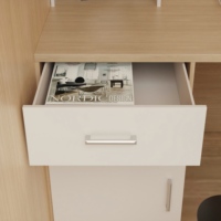 Lit superposé multifonctionnel en bois pour enfants avec escalier et tiroirs de rangement, lit superposé pour enfants avec bureau, armoire et lit simple