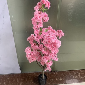 120cm <span class=keywords><strong>Sakura</strong></span> Tree <span class=keywords><strong>Bonsai</strong></span> Flower Tree Árboles de <span class=keywords><strong>cerezo</strong></span> artificiales en maceta para oficina en casa - Product Image 2