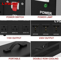 Transformateur électrique LVYUAN 5000W, convertisseur de tension, transformateur élévateur de puissance, prix, 230V 220V 110V, transformateur abaisseur de tension