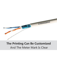 Cable de Comunicación FTP Cat5e Changbao de 305m - 4 Pares 24AWG Cobre Desnudo/CCA de Doble Conductor para Redes LAN de Computadoras