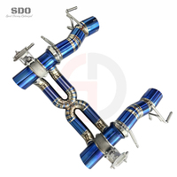 Sistem Knalpot Cat-back Titanium SD untuk Ferrari SF90 4.0T V8 2019+ Performa Tinggi Kontrol Katup OEM Pipa Knalpot Catback