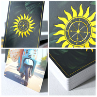 Jeu de cartes de tarot de haute qualité, conception de jeu de cartes mémoire, impression personnalisée, jeu de cartes de tarot