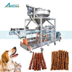 Équipement d'extrusion à froid entièrement automatique à commande PLC, entraîné par moteur, haute capacité, pour la production de bandes de viande pour chiens, bâtonnets de viande et Arrow - Product Image 1