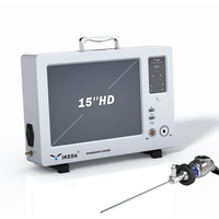 Sistema de Cámara de Endoscopia Portátil IKEDA Eléctrico 1080p Full HD Modelo YKD-9115T con Monitor HD Integrado de 15 Pulgadas y LED de 80W para Uso Médico