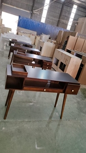 Top Selling Modern Retro Black Marble Nail Salon Furniture Portable Nail <b>Desk</b> Table Manicure Table <b>Large</b> Storage for Living Room - Product Image 3