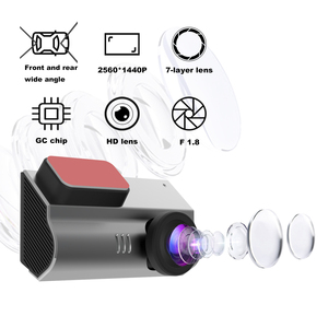 3.4 인치 듀얼 카메라 자동차 <span class=keywords><strong>dvr</strong></span> 2k dashcam 와이파이 <span class=keywords><strong>2</strong></span> 채널 대시 카메라 스마트 미니 듀얼 렌즈 대시 캠 와이파이 전면 및 후면 2k 대시 캠 - Product Image 2