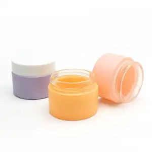 50g Glas creme Glas Kosmetik verpackungs behälter für Beauty Body Lotion Lippen peeling