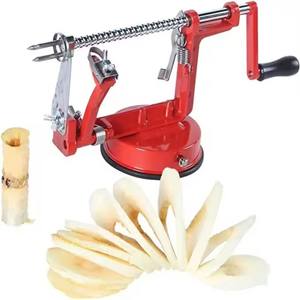 Outils de cuisine créatifs épluche-<span class=keywords><strong>pommes</strong></span> à manivelle Machine à trancher les fruits en acier inoxydable Machine à fruits en métal et plastique Machine à légumes efficace - Product Image 4