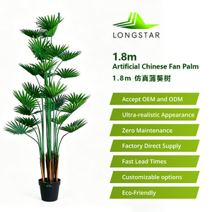 Planta Artificial de Areca, Ecológica, Hecha a Mano, de Plástico, 5m (Opcional), Decoración Tropical para Interiores y Exteriores - Product Image 4