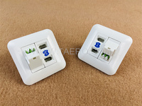 Façade de sortie hybride à fibre optique avec adaptateur LC APC 2 ports UK Socket avec bon assemblage de carte de circuit imprimé PCB PCBA OEM