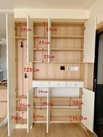 Support de rangement pour chaussures en MDF durable, personnalisable, avec rabais, pour entrée, meuble de salon en bois, gain de place, pour centre commercial