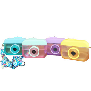 Yafchi Camera Straw Plastic Cup With Strap Reusable Water Bottle For Outdoor Cute Student Gift - Product Image 5