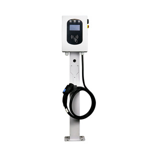 Estación de Carga de CA de 7kW 220V Blanca para Vehículos Eléctricos Montada en Pared con Función de Corte Inteligente - Product Image 3