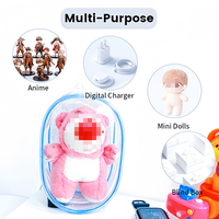 Petit sac d'affichage Portable clair Figure étui de protection anti-poussière boîte aveugle pochette en PVC jouets en peluche étui de transport sac de rangement de voyage