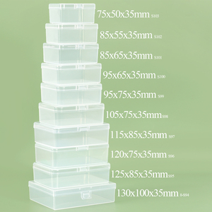 YUZMEI Scatola di Plastica Rettangolare Personalizzabile con Logo, Contenitore per Utensili, Gioielli e Perline, Mini Scatola in Plastica con Coperchio - Product Image 1