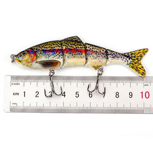 Stock de leurres <span class=keywords><strong>Banshee</strong></span> Offre Spéciale Multi 4 Segments articulés appât de natation brillant yeux 3D natation fluide glissement ABS leurre de pêche <span class=keywords><strong>en</strong></span> plastique - Product Image 2