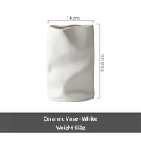 Vase en céramique haut de gamme médiéval de luxe simple nouveau fabricant direct de décoration de bureau haut pour les arrangements de fleurs séchées légères
