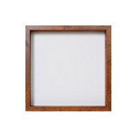 Boîte d'ombre 3D à cadre profond en bois noir personnalisé classique pour les présentoirs de fleurs sèches de papillon