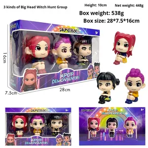 Statuette Kpop Bestseller del Gruppo Femminile Witcher, Figure Sedute a Testa Grande di Lumi, Zoe e Mira. - Product Image 2