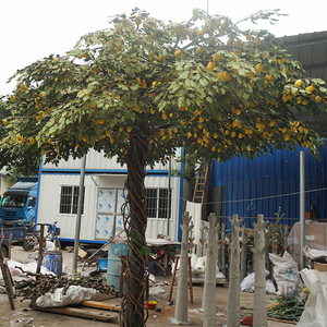 Chất Lượng Cao Lớn Màu Xanh Lá Cây Nhân Tạo Chanh Cây Trái Cây Nhà Máy Bán Buôn Sợi Thủy Tinh Chất Liệu Cho Trong Nhà Và Ngoài Trời Sử Dụng - Product Image 5