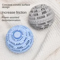 Balle à linge écologique réutilisable en gel de silice (TPE 11 cm) pour machines à laver - Séchage et nettoyage efficaces des vêtements