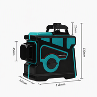 Niveau laser 12 lignes Teal avec support triangulaire, sac de transport, chargeur de batterie et lunettes de sécurité pour l'installation de carreaux – Vente en gros OEM