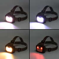 Lampe frontale portable à détecteur de mouvement avec affichage LCD, rechargeable par USB, étanche, LED à faisceau réglable pour camping, réparation et activités extérieures