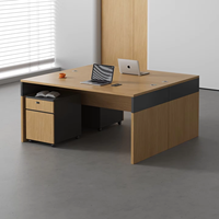 Bureau d'ordinateur en bois MEKIA avec étagère et tiroir pour la maison, la chambre, le bureau d'étudiant, ignifuge et verrouillable, design détachable, modèle 040
