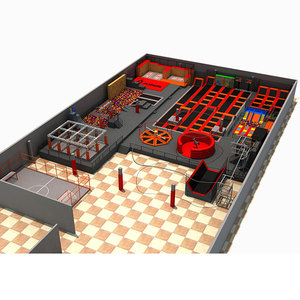 Parc d'attractions Pokiddo personnalisé : Grand parc de trampolines d'aventure, aire de jeux intérieure Air Rider pour enfants et adultes - Product Image 5
