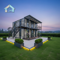 Casa Contenedor Expandible Personalizable, Diseño Moderno de 2 Pisos, Estructura de Acero Transpirable, 5 Años de Garantía, Montaje Rápido