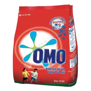 Express delivery Omo Washing Detergent Laundry Detergent Washing Powder Soap Powder 25kg Soft Leather White Flower