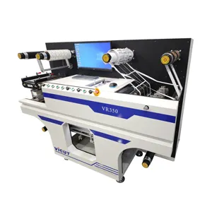 VR350 die cutting label machine rotary cutting machine rotary label finisher with ultrasonic web guide