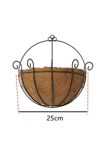 Moderna semplice decorazione artistica del giardino Indoor Outdoor cestino di cocco Home Wall Decor pianta supporto <span class=keywords><strong>da</strong></span> 25cm - Product Image 2