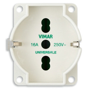 Vimar <b>Universal</b> <b>Socket</b> 16A 250V Ivory Plug <b>Socket</b> - Product Image 1