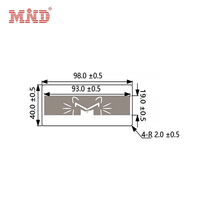 Étiquette RFID UHF en papier fragile Conception anti-effraction à 8 puces UCODE pour une protection sécurisée des documents et des fichiers
