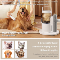 Kit de nettoyage pour animaux de compagnie professionnel 7 en 1, aspirateur pour animaux de compagnie à faible vibration, pour petits chiens et chats