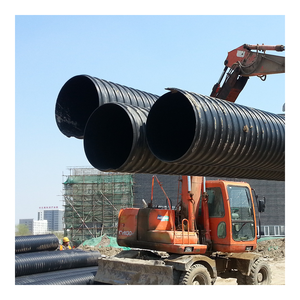 Tubería de <span class=keywords><strong>Drenaje</strong></span> Corrugada de Doble Pared Reforzada con Alambre de Acero HDPE de 200mm, 300mm, 500mm, 600mm, 48 Pulgadas, con Banda de Acero - Product Image 4